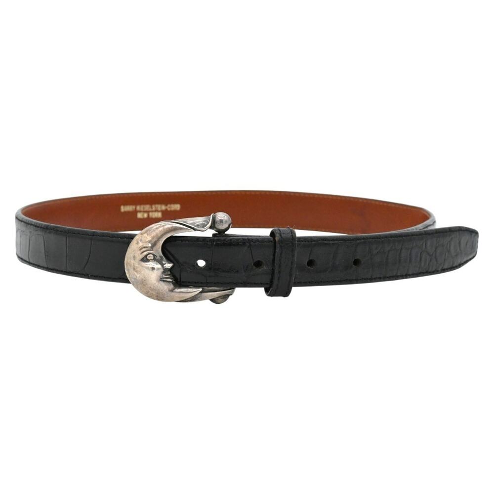 Barry Kieselstein-Cord American Alligator Moon Buckle Belt Size 2